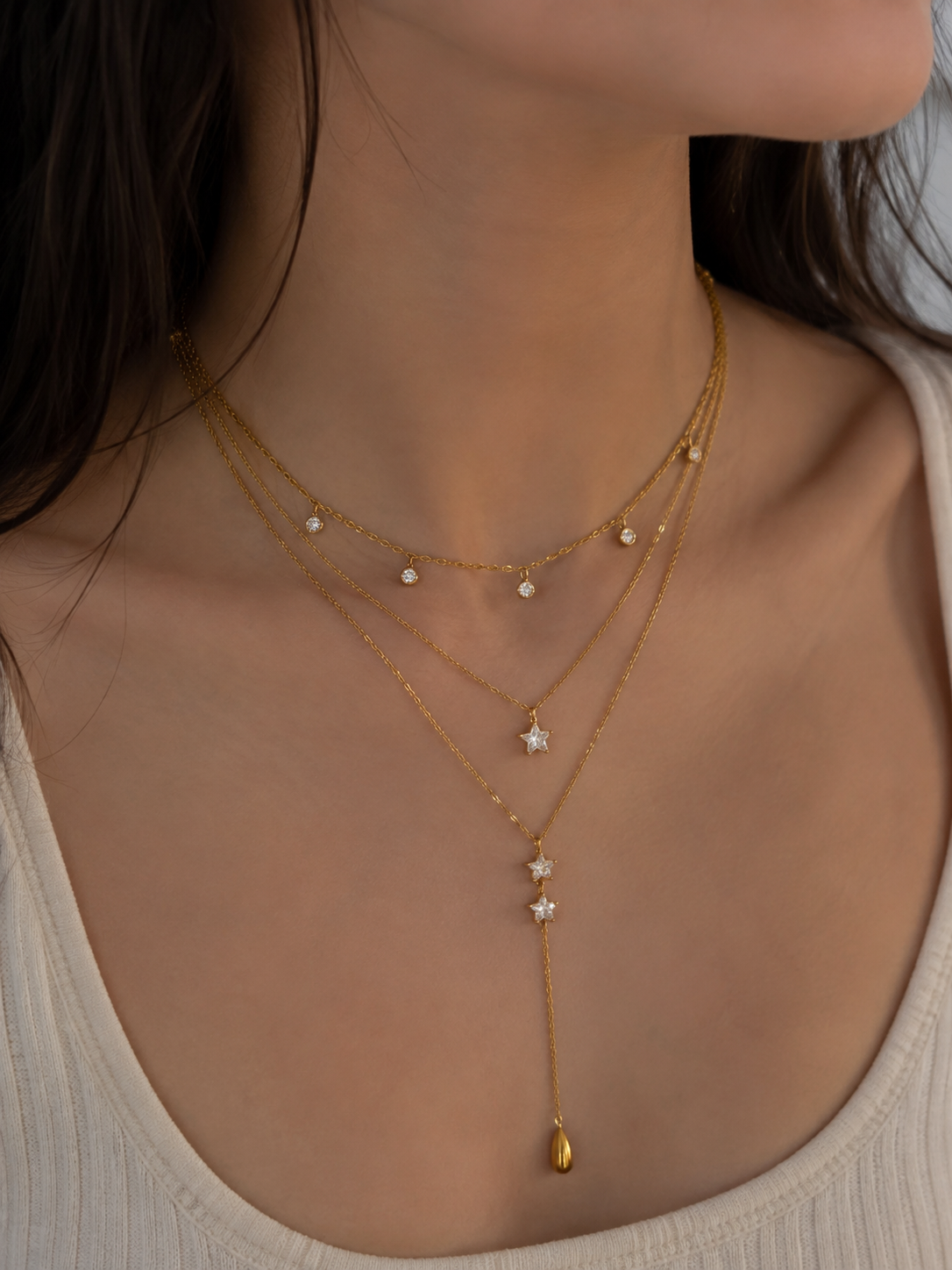 Galaxy Triple Necklace
