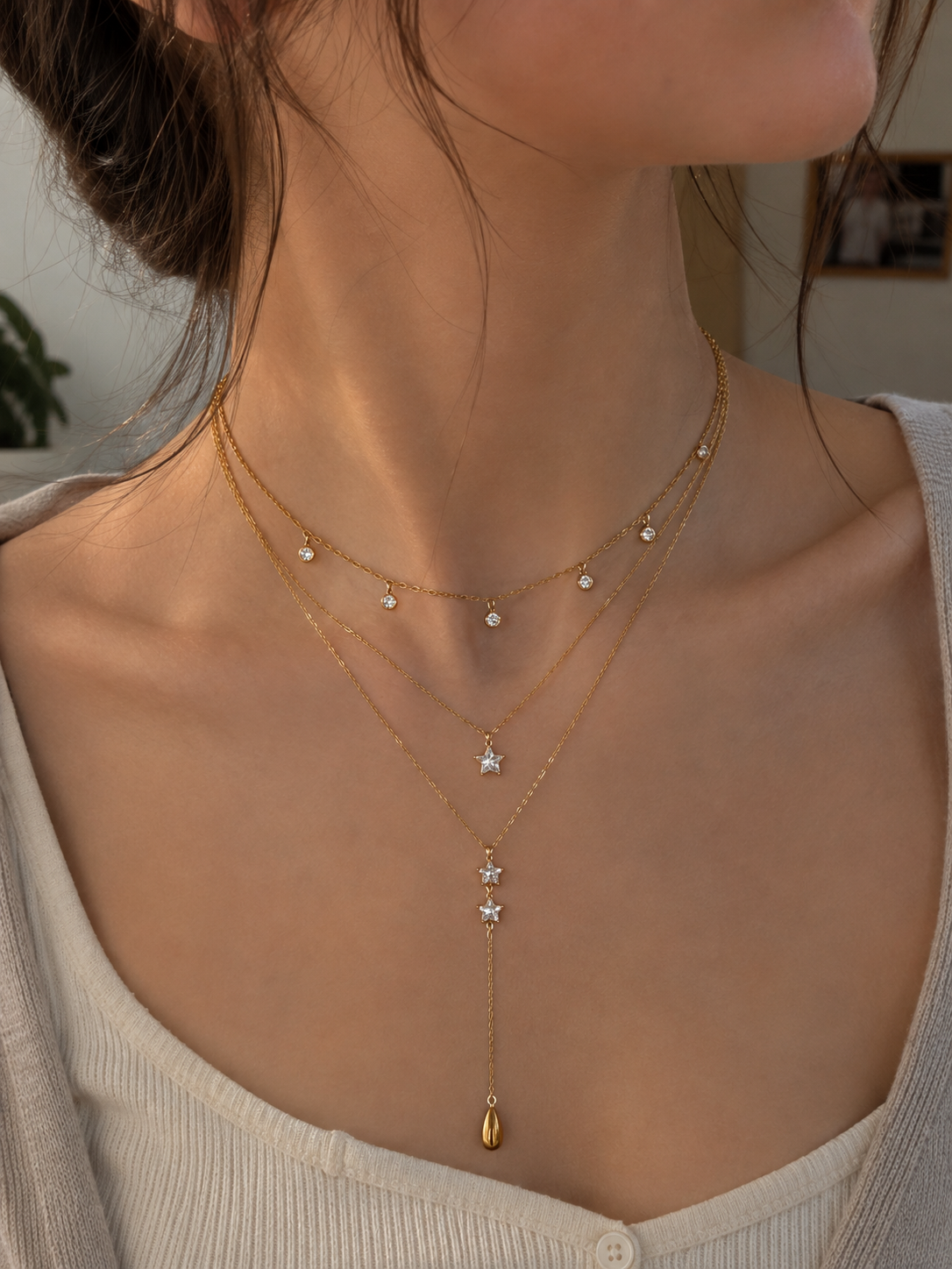 Galaxy Triple Necklace