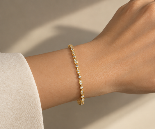 Muze Marquise Stone Bangle
