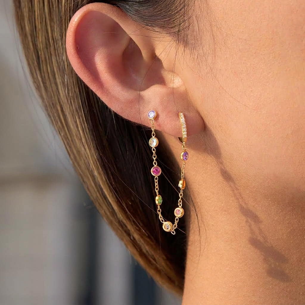 Iris Rainbow Earrings