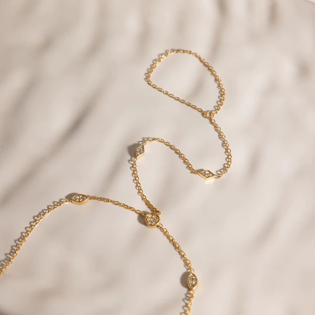 Pave Hand Chain