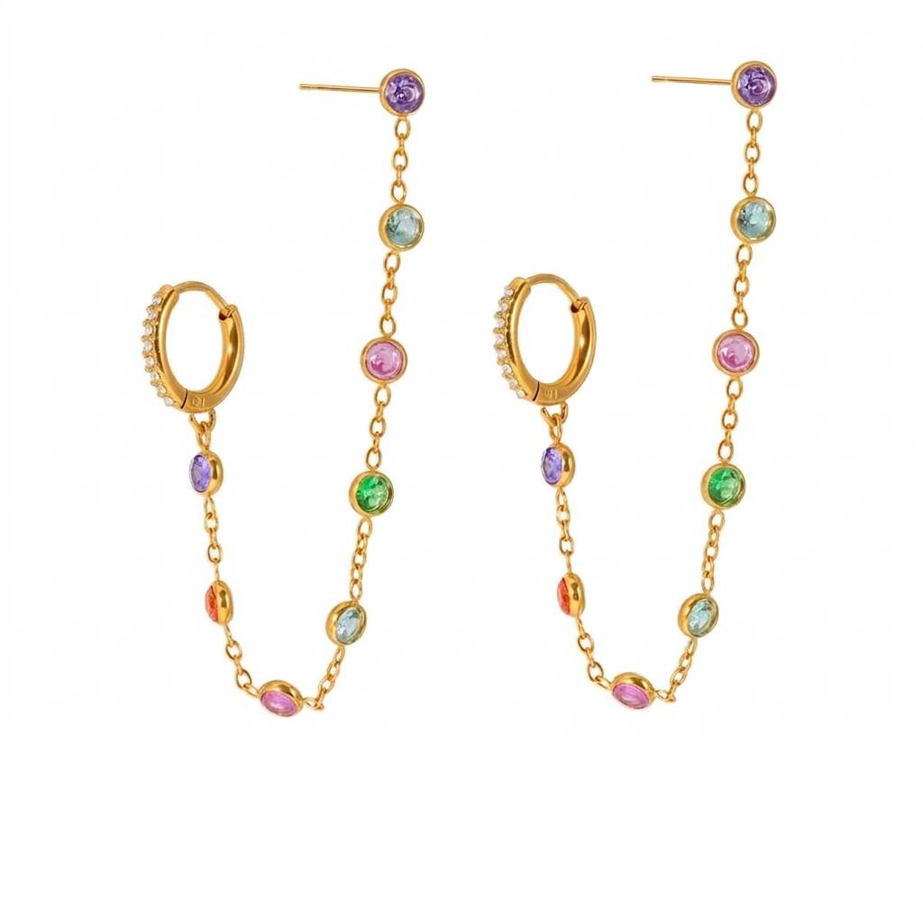 Iris Rainbow Earrings