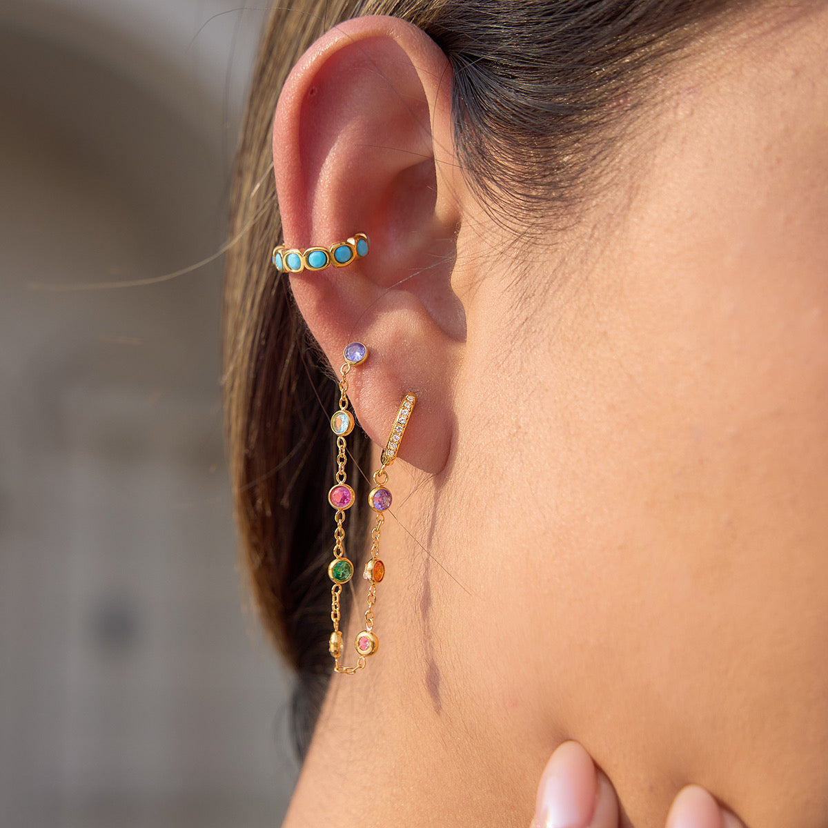 Iris Rainbow Earrings