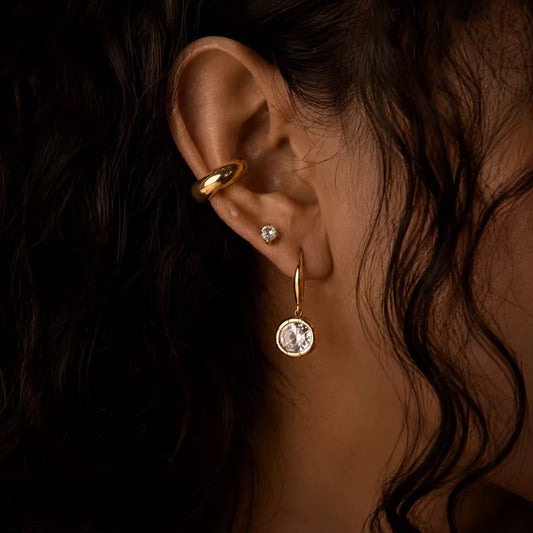Marquise & Oval Drop Earring (A:marquis B: oval)