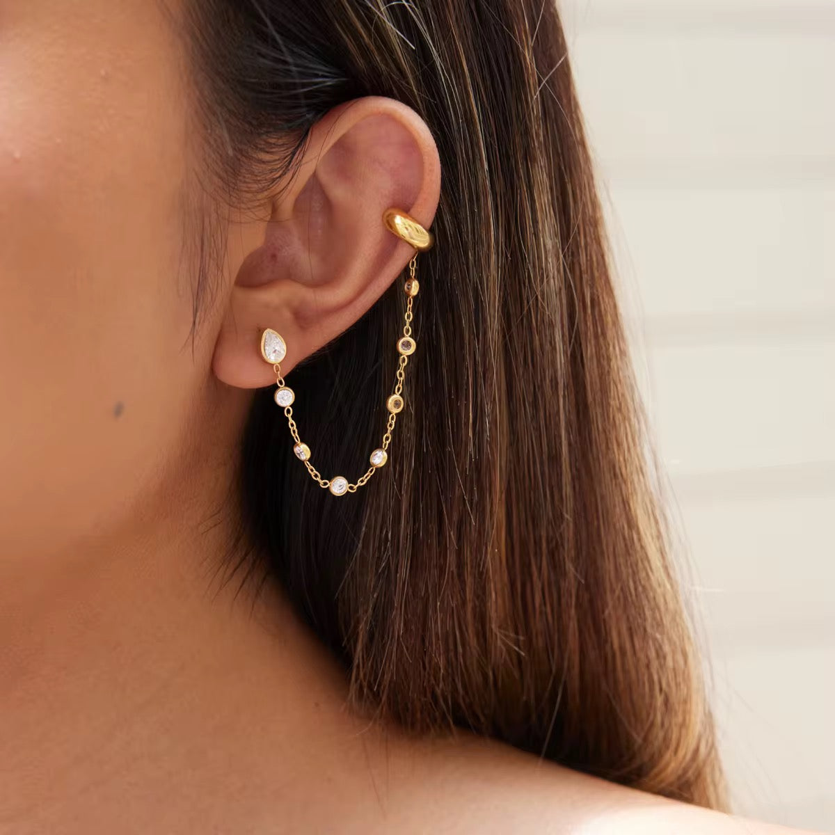 Dewy Drop Chain Cuff