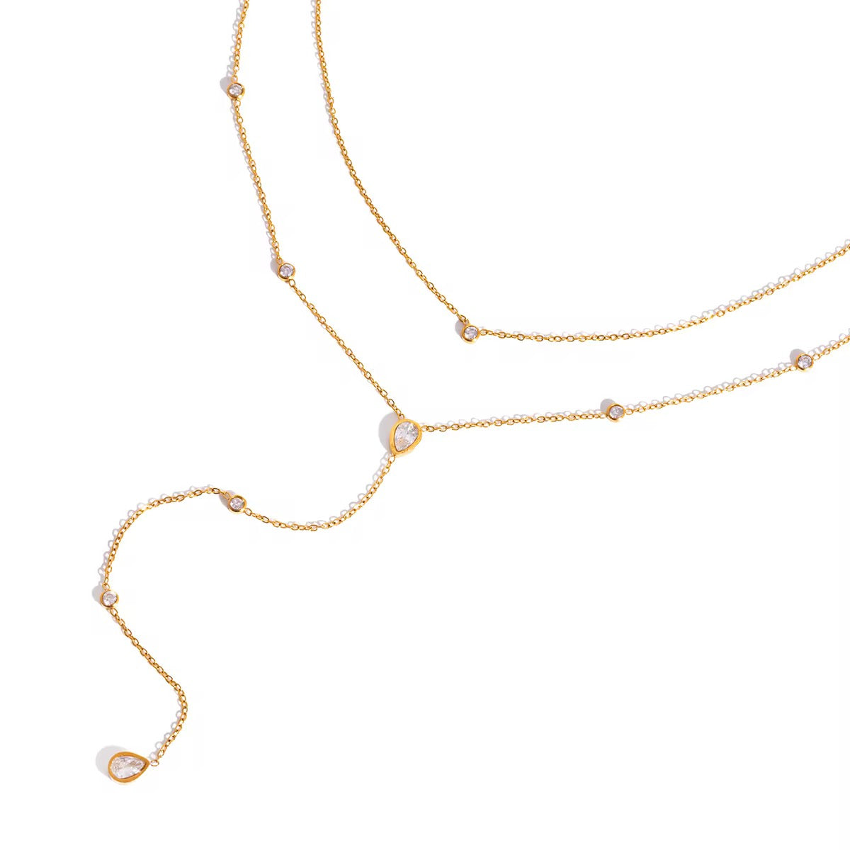 Whisper Drop Layered Necklace