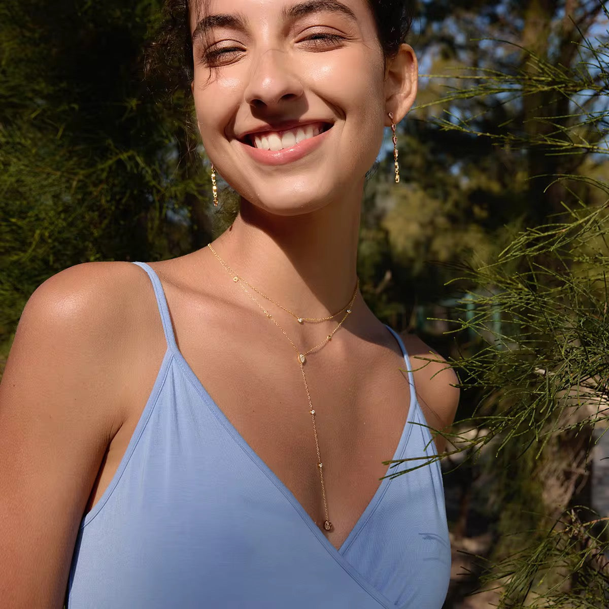 Whisper Drop Layered Necklace