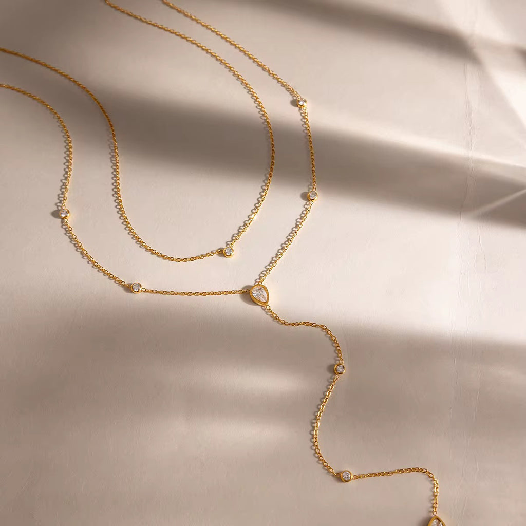 Whisper Drop Layered Necklace