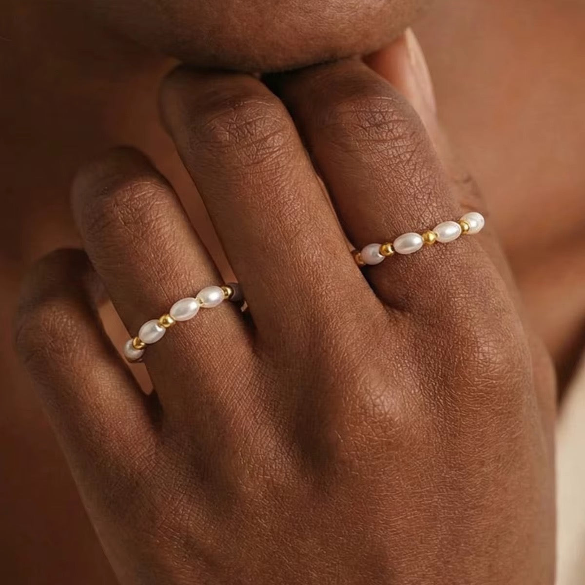 Rice Gold Pop Ring