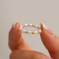 Rice Gold Pop Ring