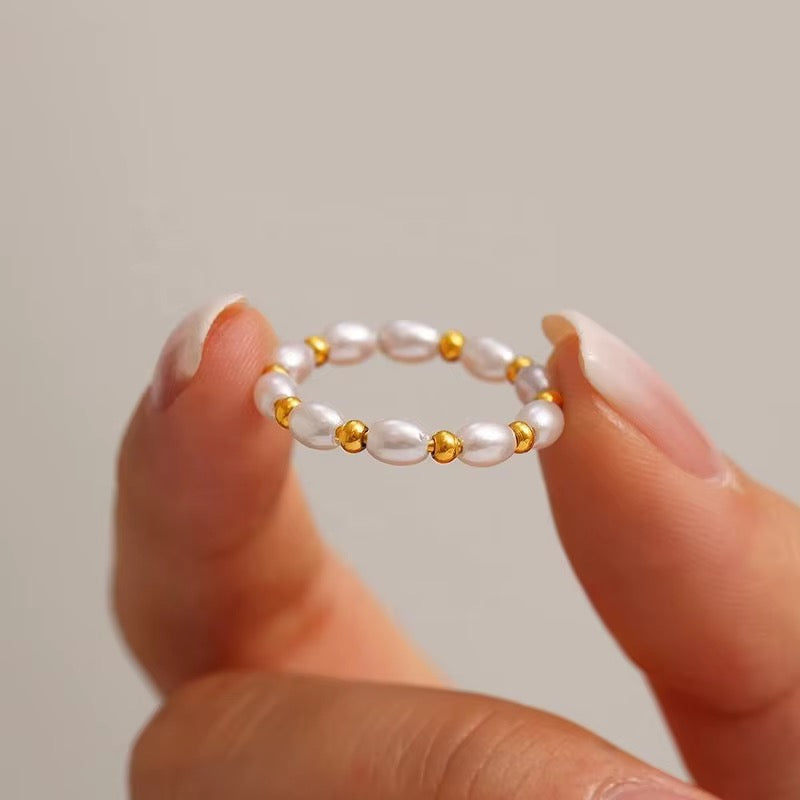 Rice Gold Pop Ring