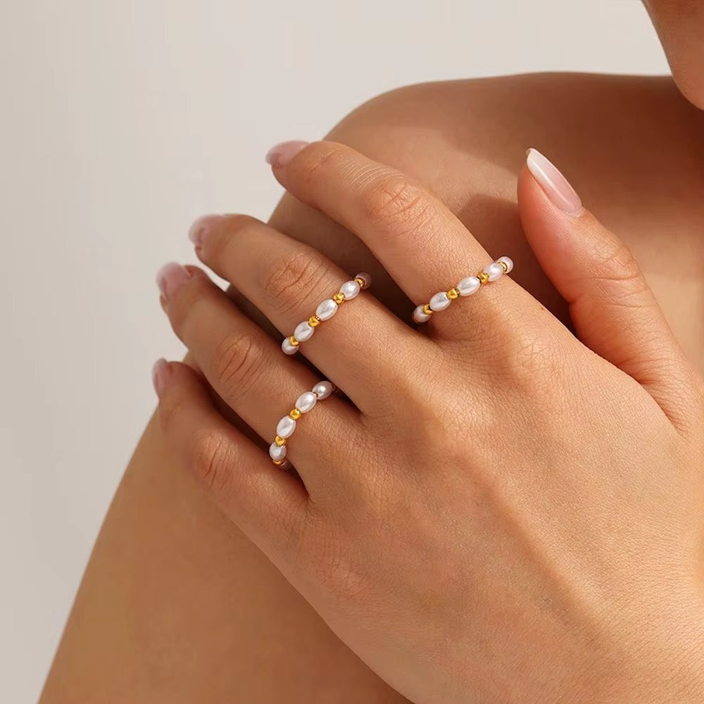 Rice Gold Pop Ring