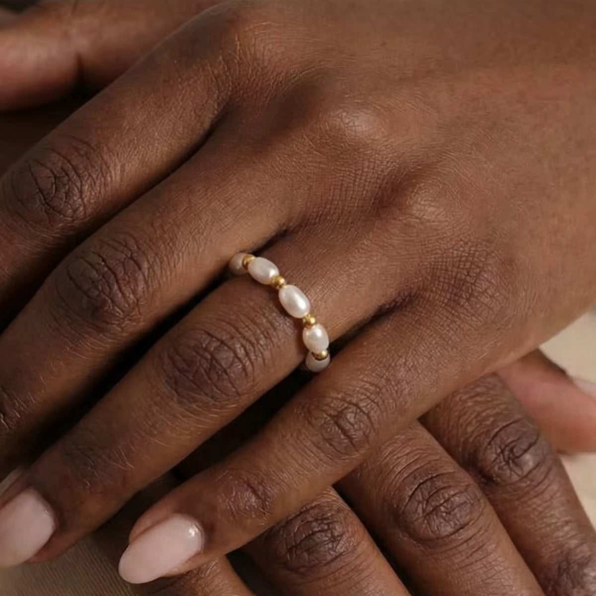 Rice Gold Pop Ring