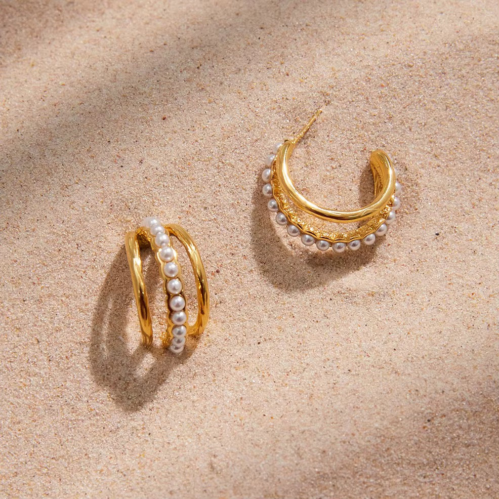 Maris Pearl Hoops
