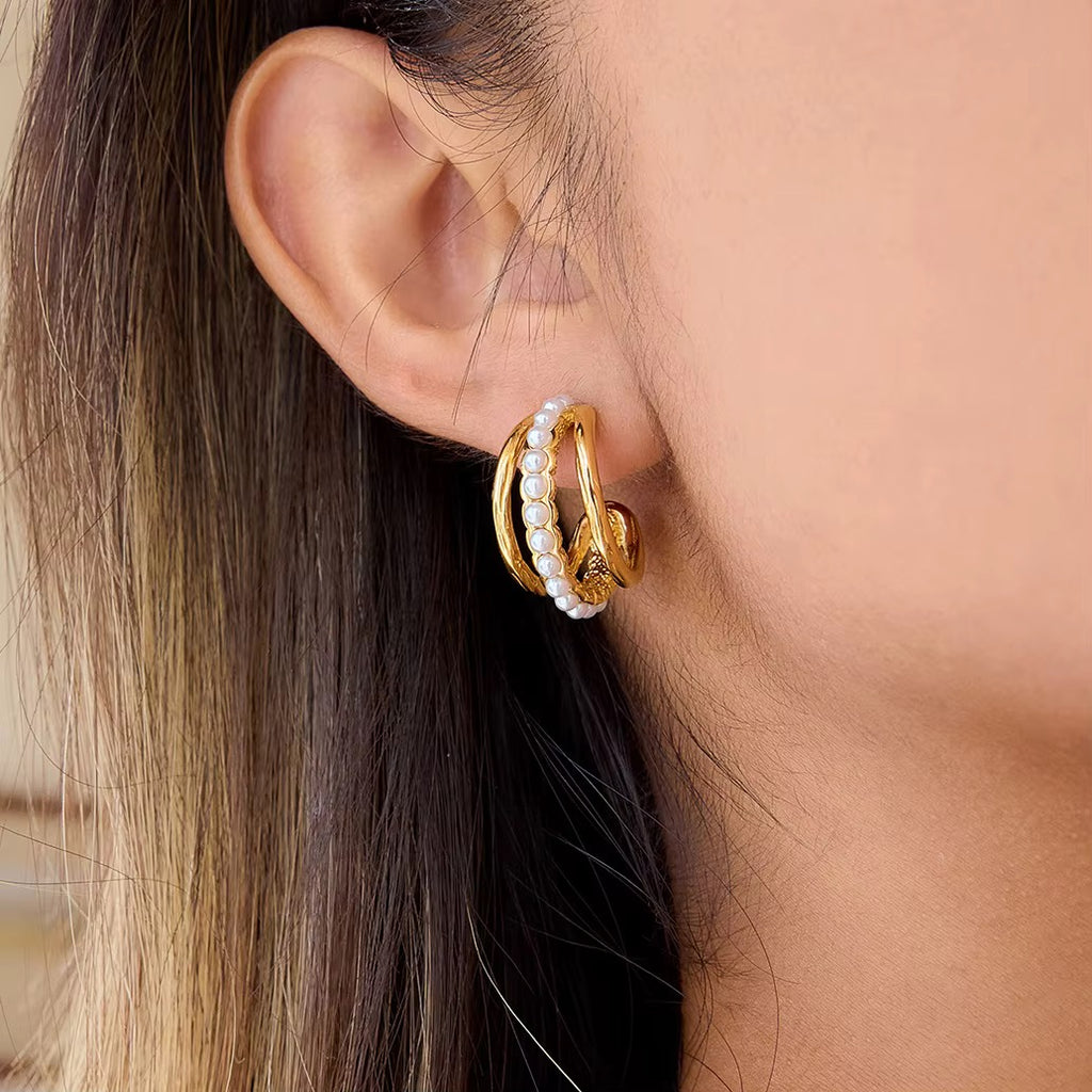 Maris Pearl Hoops