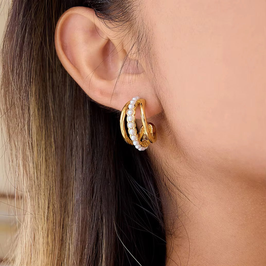 Maris Pearl Hoops