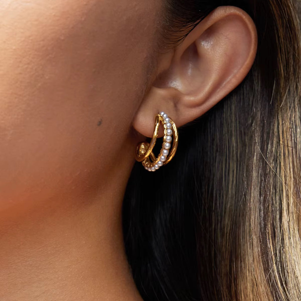 Maris Pearl Hoops