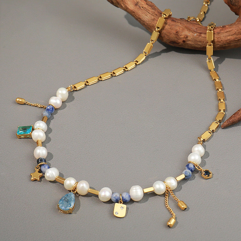 Ocean Breeze Multi-Charm Necklace