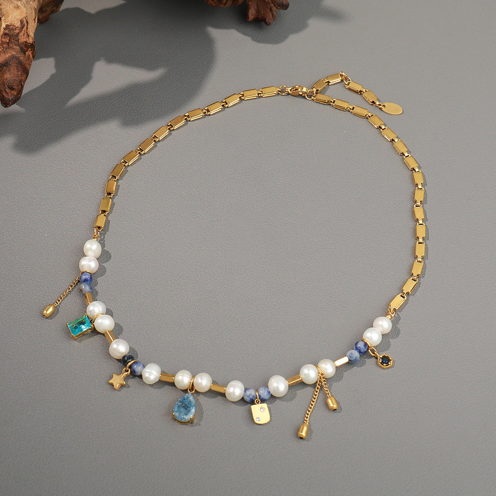 Ocean Breeze Multi-Charm Necklace