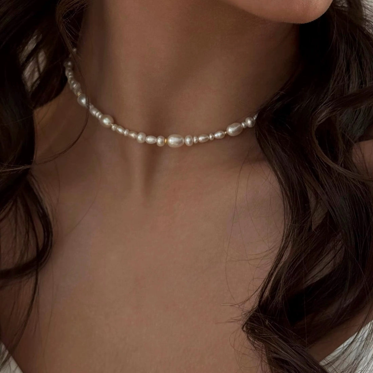 Graduated Baroque Pearl Choker