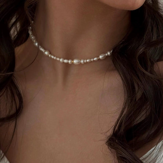 Graduated Baroque Pearl Choker