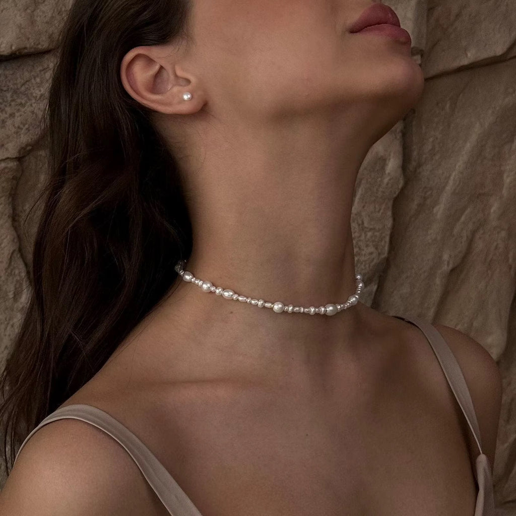 Graduated Baroque Pearl Choker