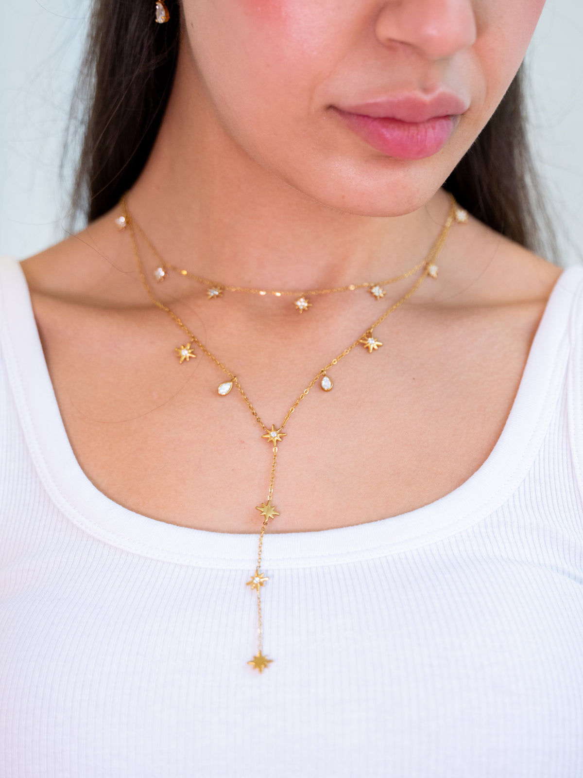 Starburst Y Necklace