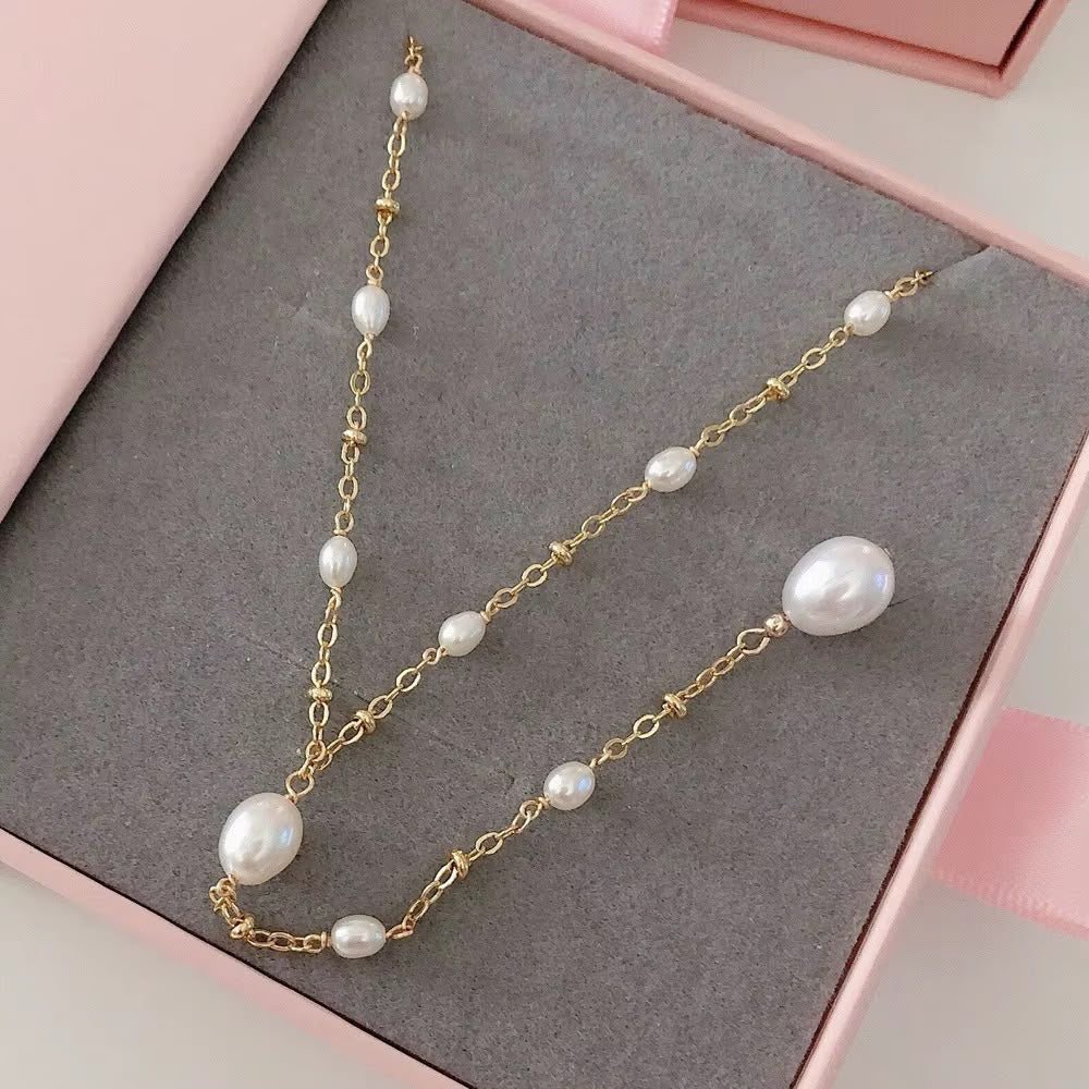 Ella Fresh Water Pearl Y Necklace