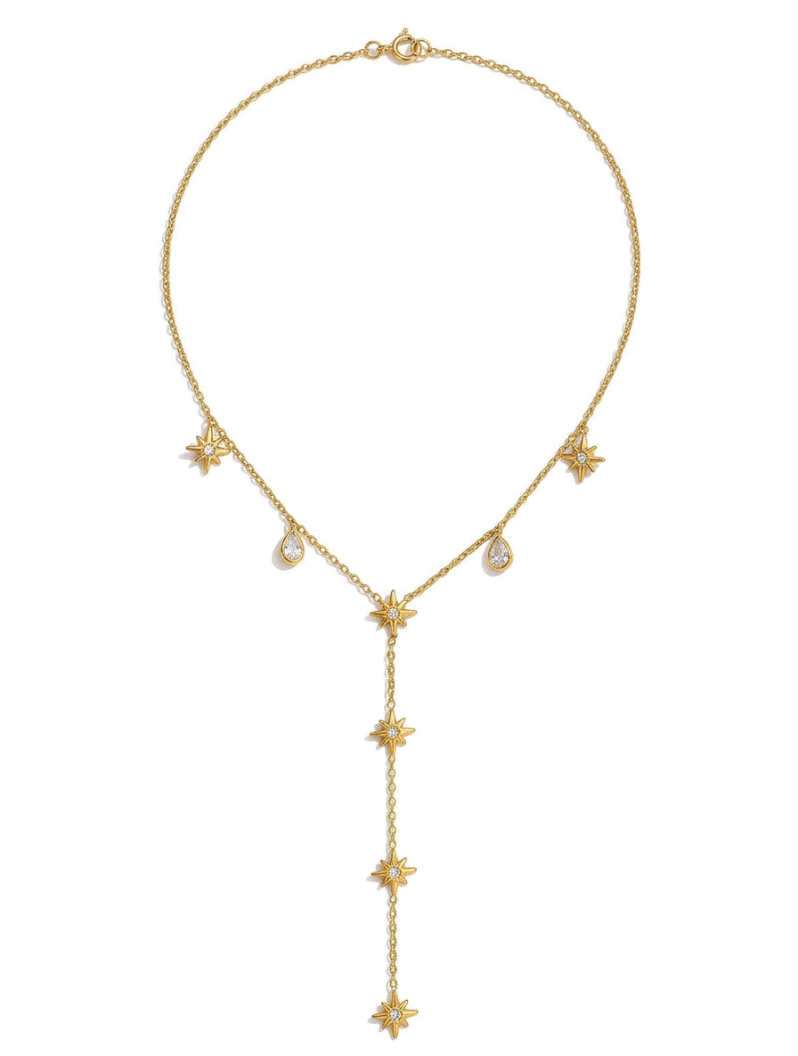 Starburst Y Necklace